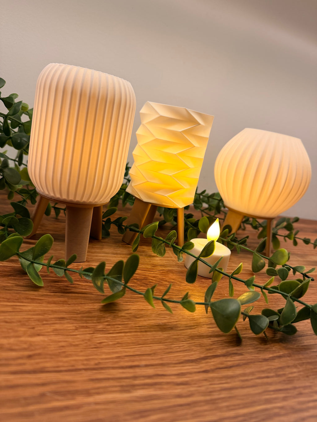 Warm & stilvoll – 3er-Set Mini-Teelichthalter
