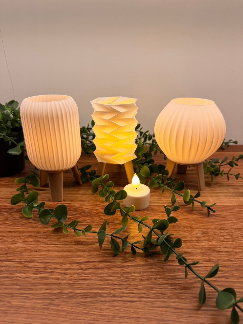 Warm & stilvoll – 3er-Set Mini-Teelichthalter