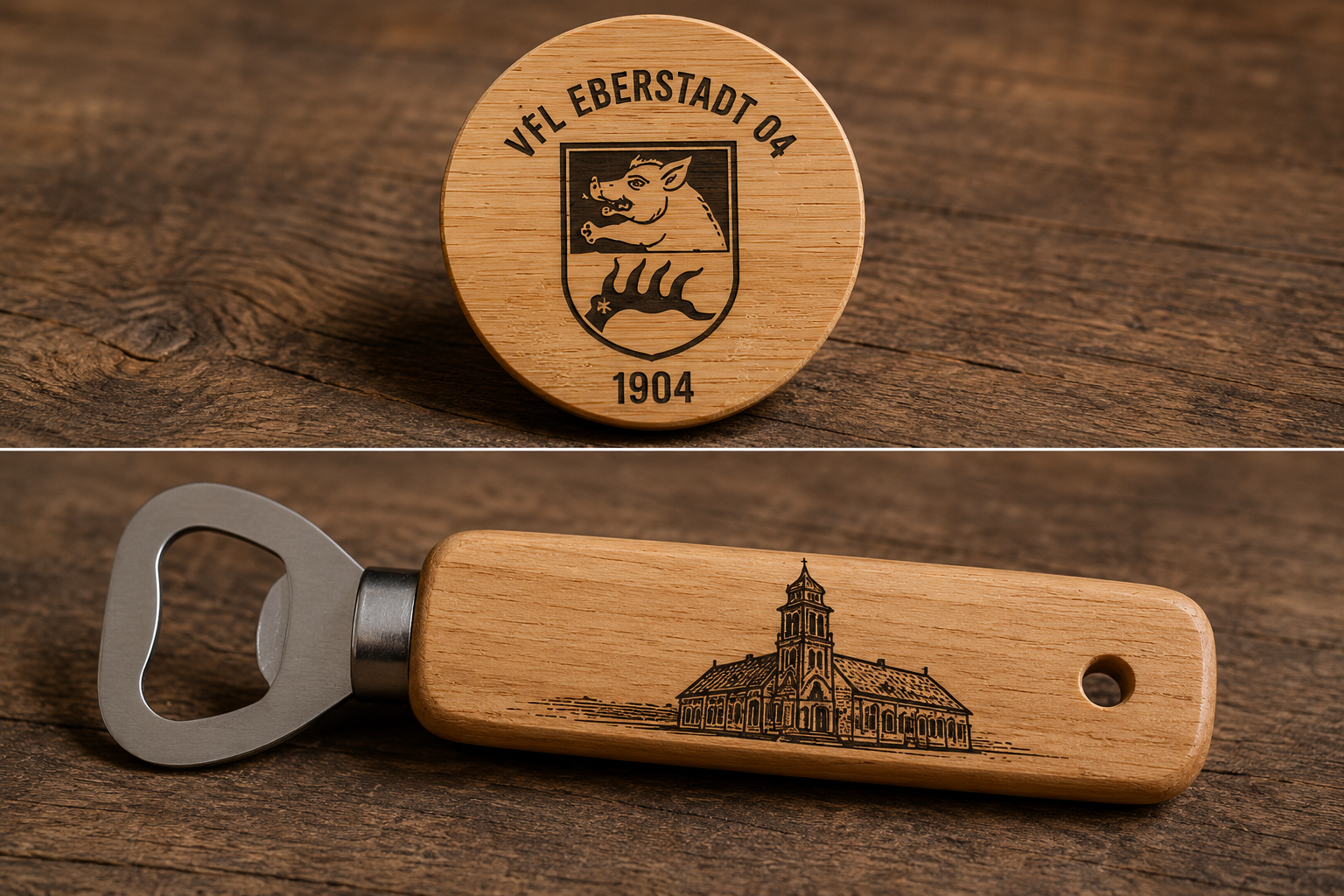 Flaschenöffner aus Holz - Personalisierbar – Persönlich. Praktisch. Ein echtes Unikat.