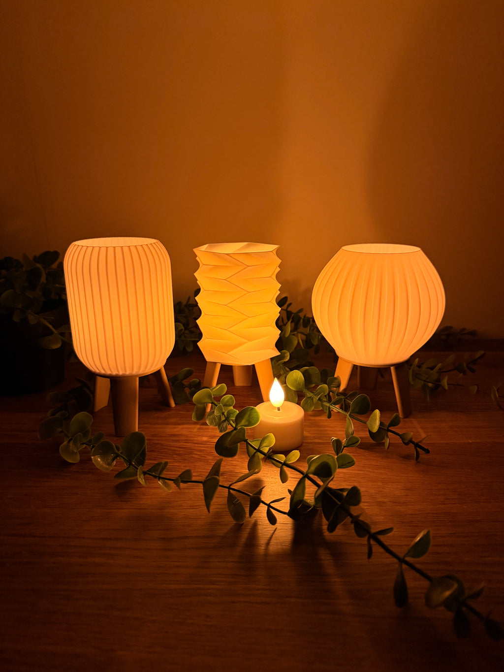 Warm & stilvoll – 3er-Set Mini-Teelichthalter